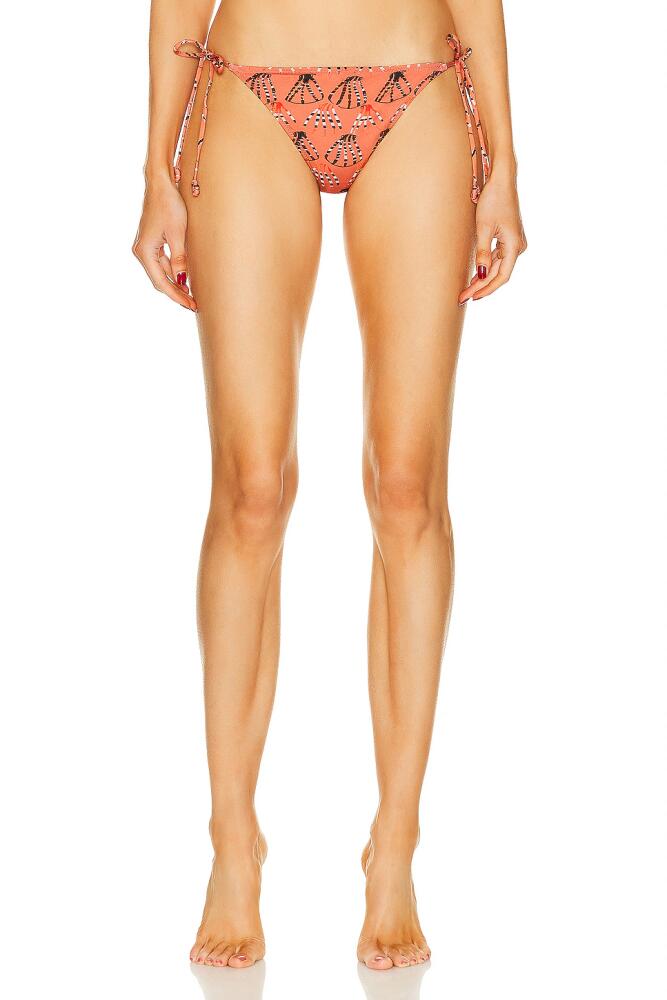 Ulla Johnson Brynn Bikini Bottom in Coral Cover