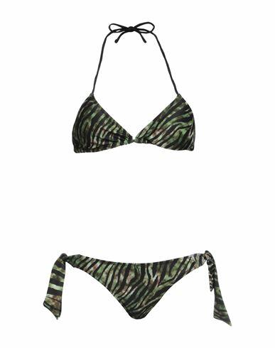 4giveness Woman Bikini Military green Polyester, Elastane Cover