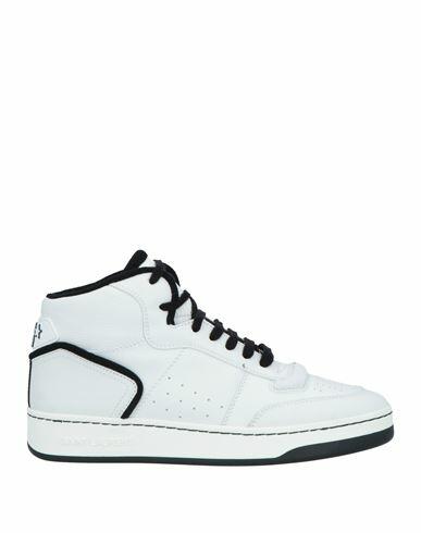 Saint Laurent Man Sneakers White Leather Cover