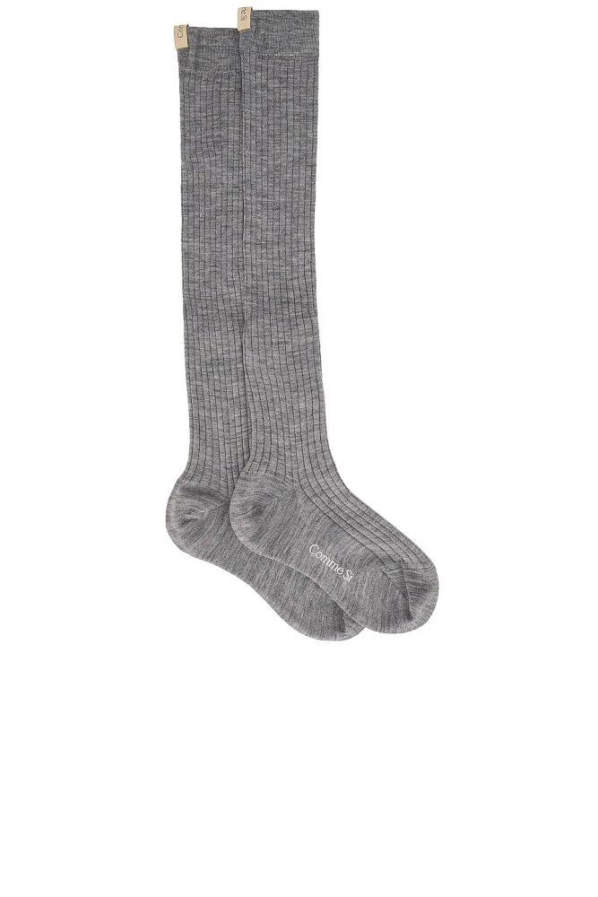 Comme Si The Knee High Sock in Grey Cover