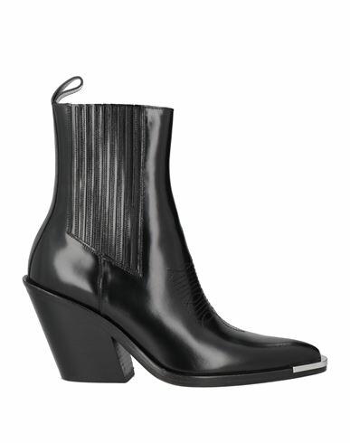 Rabanne Woman Ankle boots Black Leather Cover