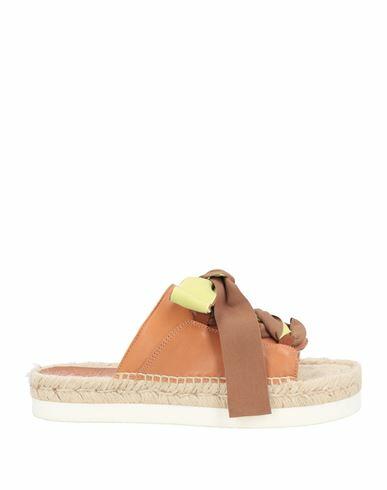 Fabi Woman Espadrilles Tan Soft Leather, Textile fibers Cover