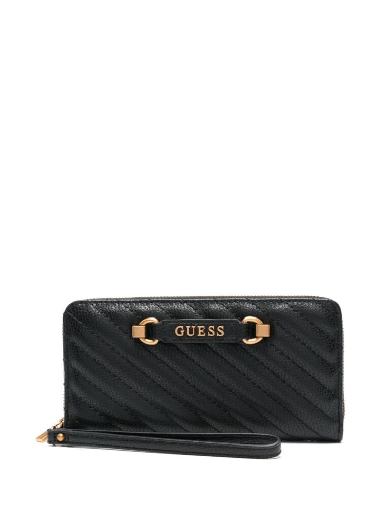 GUESS USA logo-lettering wallet - Black Cover