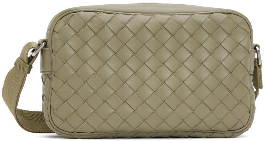 Bottega Veneta Taupe Small Classic Intrecciato Camera Bag Cover