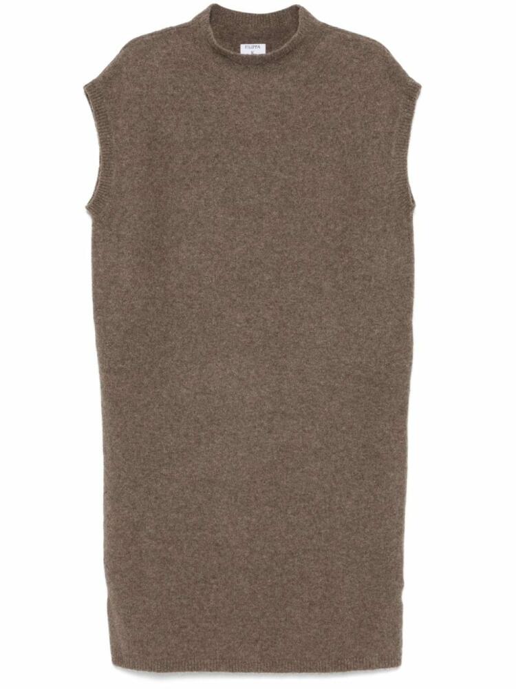 Filippa K knitted midi dress - Brown Cover