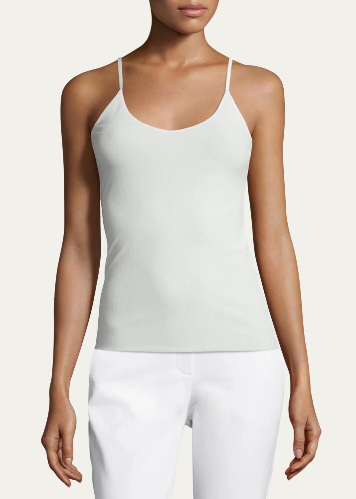 Lafayette 148 New York Mesh Jersey V-Neck Tank Cover