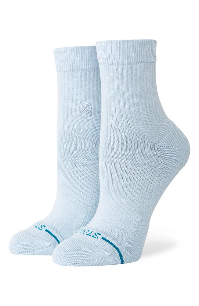 Stance Icon Quarter Crew Socks in Iceblue Cover