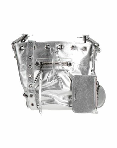 Steve Madden Woman Cross-body bag Silver PVC - Polyvinyl chloride Cover