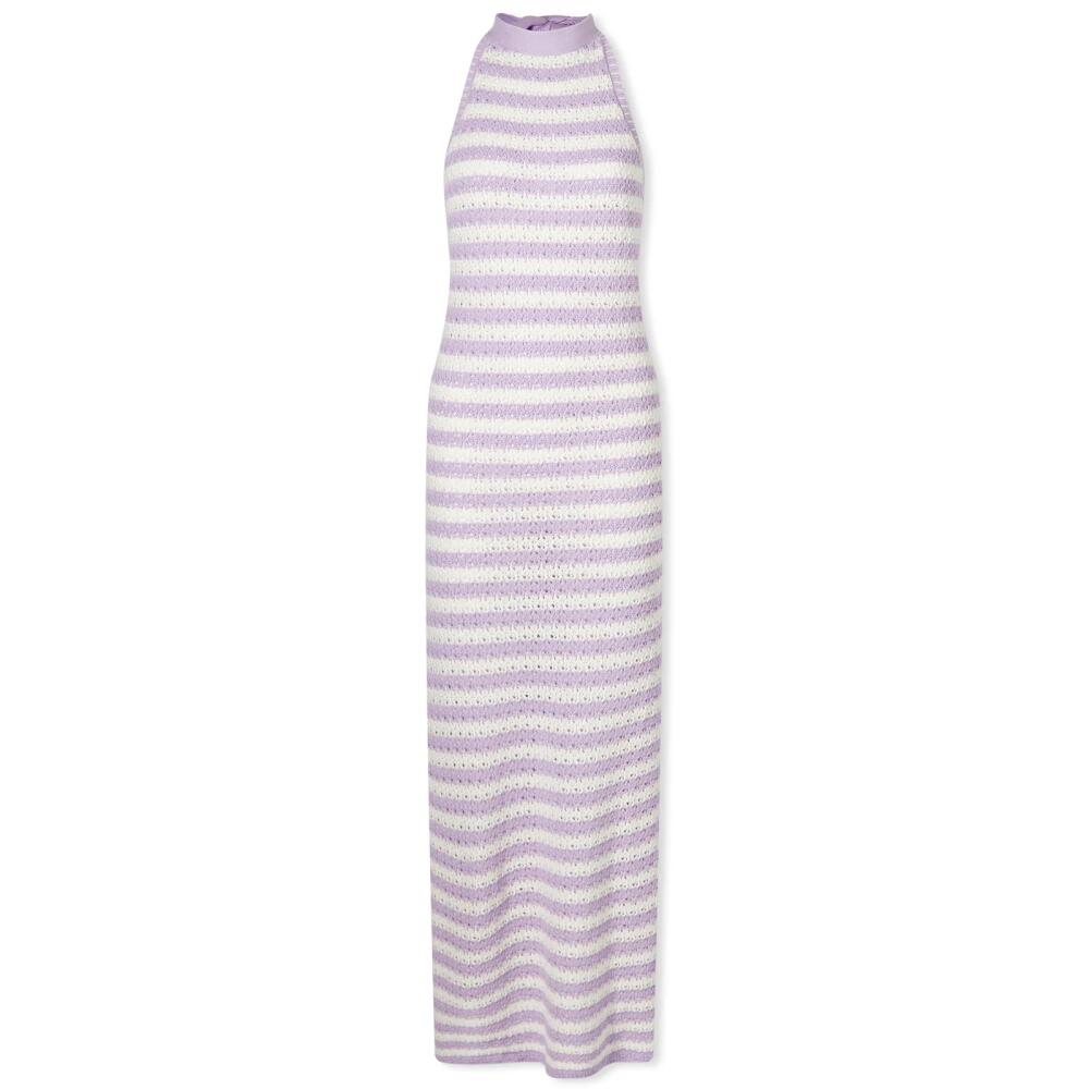 KITRI Women's Atlanta Lilac Knit Dress in Lilac Stripe Cover