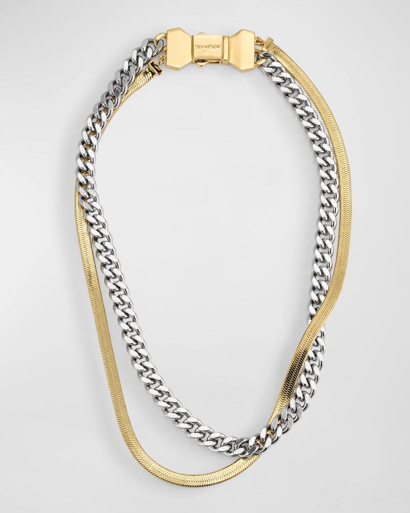 DEMARSON Nadine Layered Two-Tone Necklace Cover