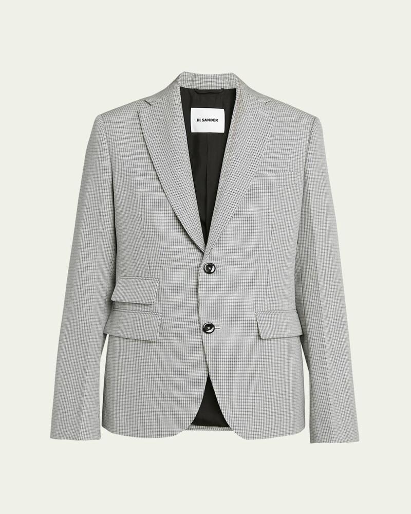 Jil Sander Plaid Wool Jacket Cover