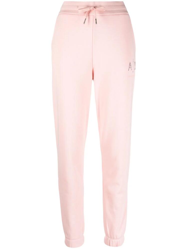 Armani Exchange logo-print track pants - Pink Cover