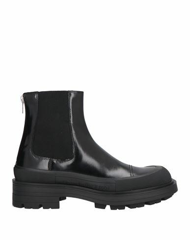 Alexander Mcqueen Man Ankle boots Black Leather Cover