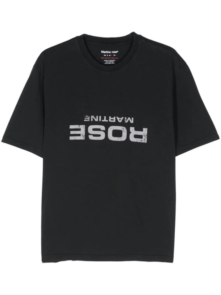 Martine Rose logo-print T-shirt - Black Cover