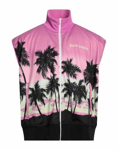 Palm Angels Man Sweatshirt Pink Polyester, Elastane Cover