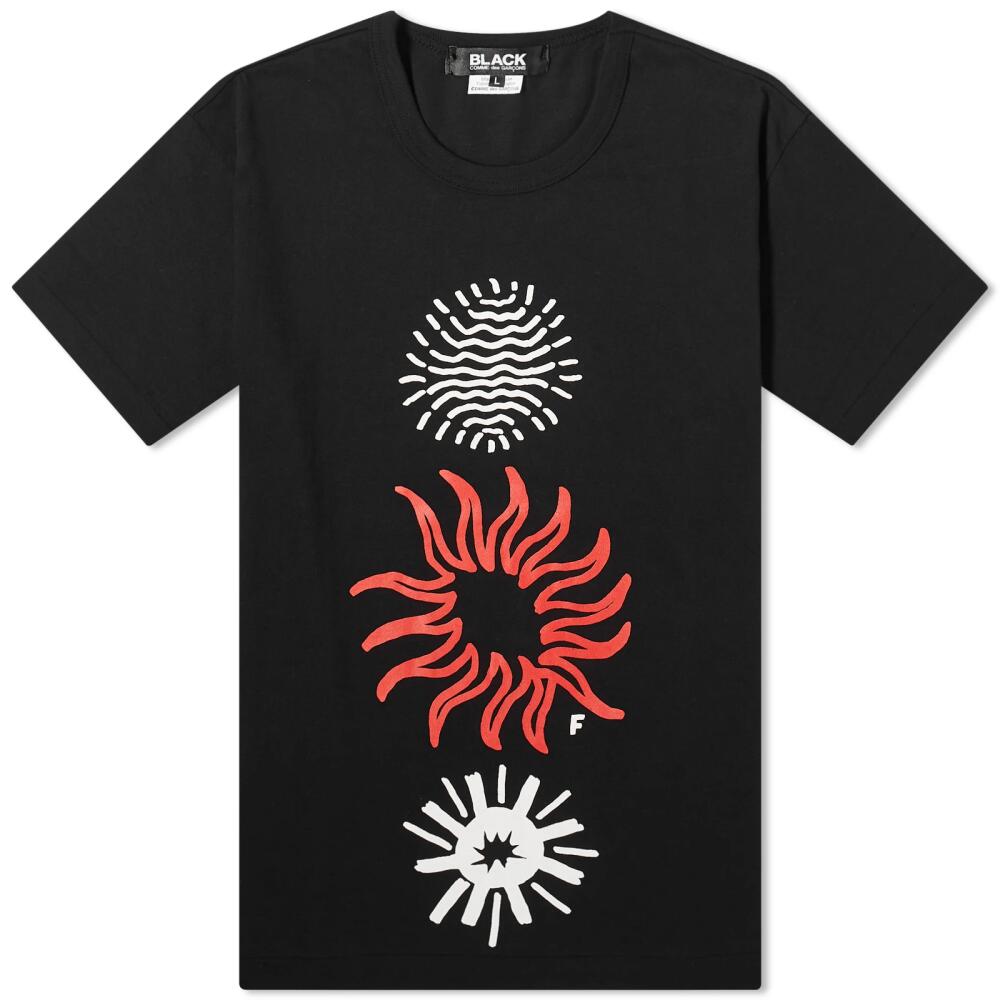 Comme des Garçons Men's x Filip Pagowski Suns Print T-Shirt in Black Cover