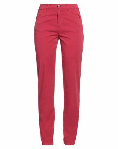 Diana Gallesi Woman Pants Red Cotton, Elastane Cover