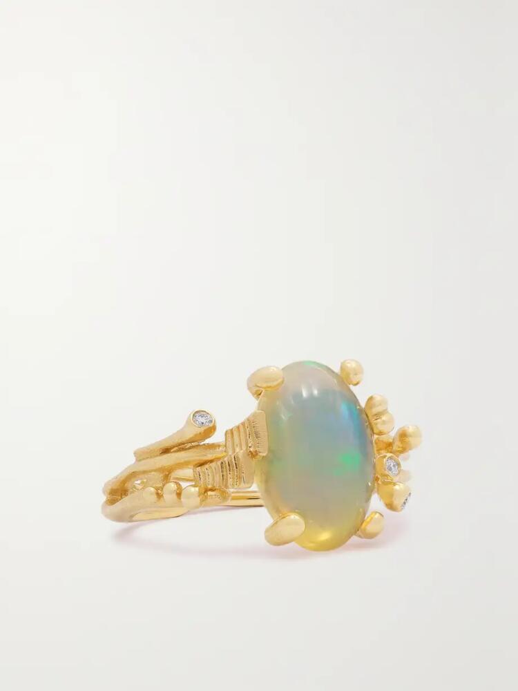 OLE LYNGGAARD COPENHAGEN - Boho 18-karat Gold, Opal And Diamond Ring - 50 Cover