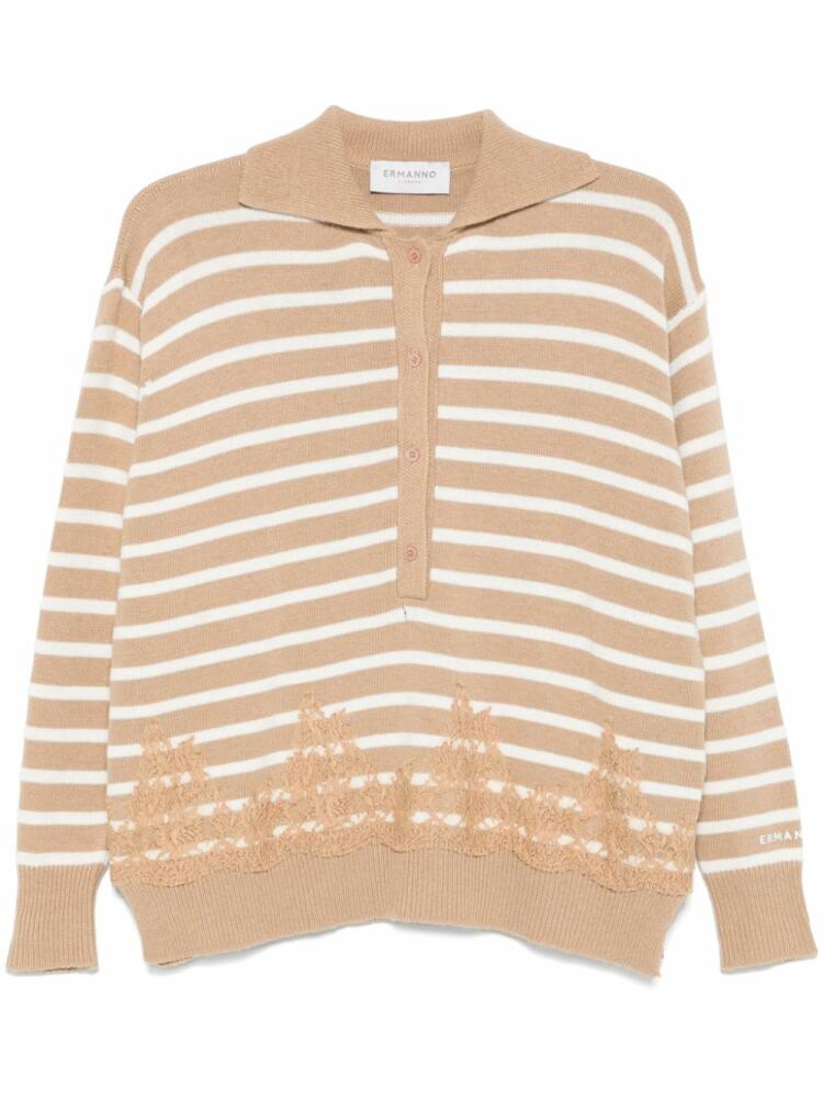 ERMANNO FIRENZE striped sweater - Neutrals Cover