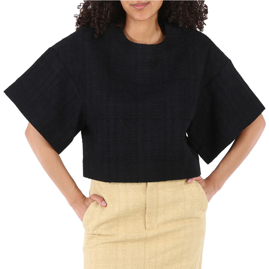 Gauchere Ladies Black Vlad Cropped Top Cover