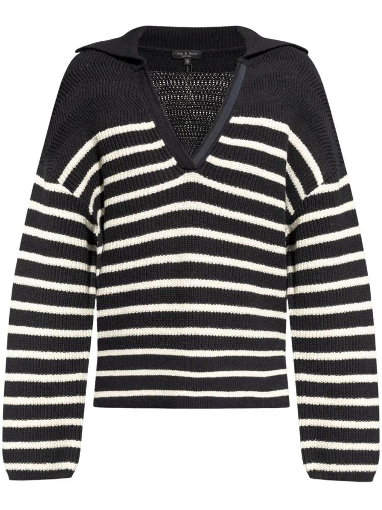 rag & bone Jen polo sweater - Black Cover