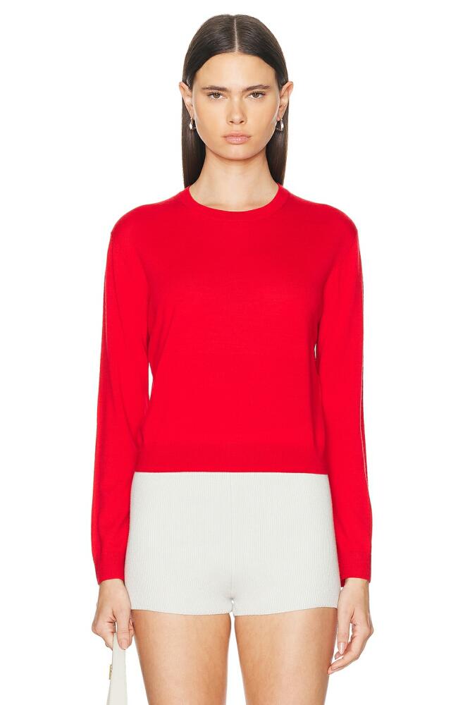 LESET James Classic Crew Sweater in Red Cover