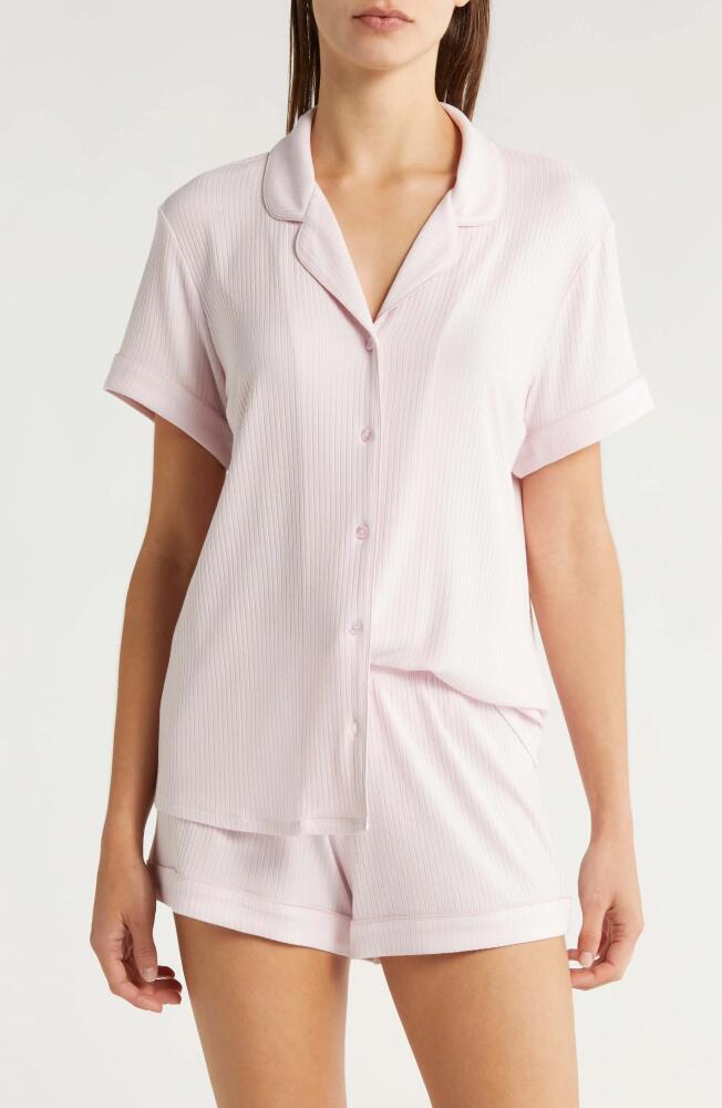 Nordstrom Moonlight Eco Rib Short Pajamas in Pink Cake Cover