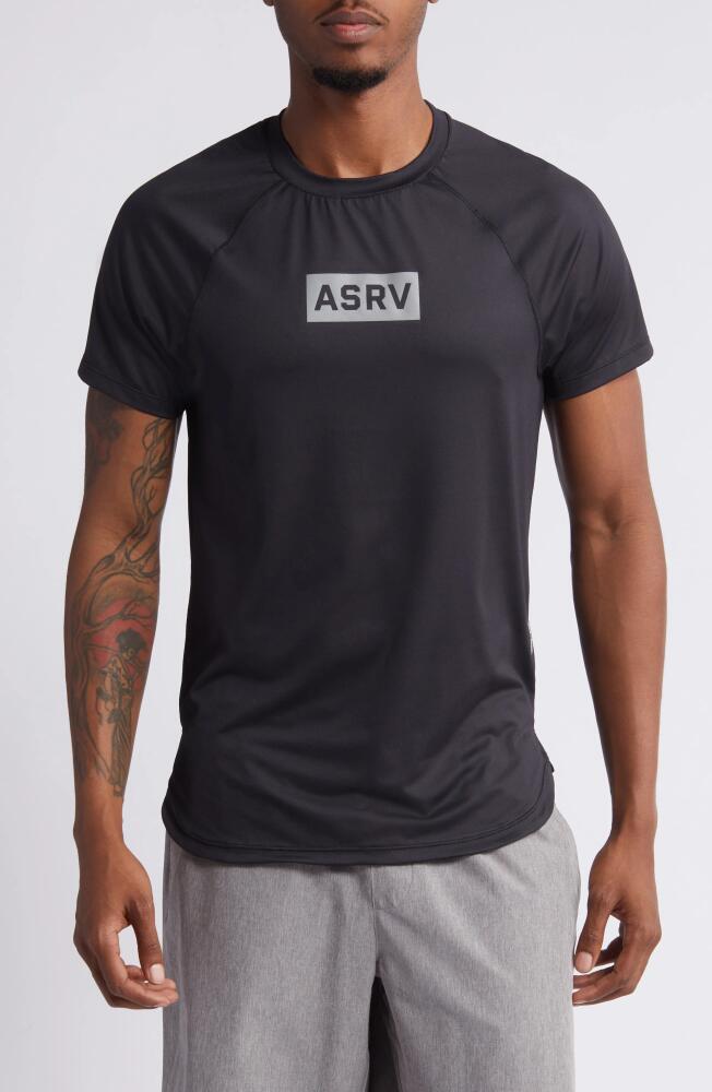 ASRV AeroSilver Established Training T-Shirt in Black Box Logo Cover