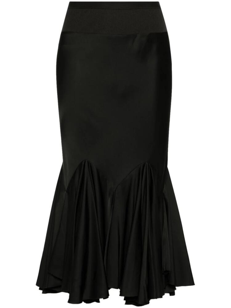 Rick Owens Knee Divine Bias midi skirt - Black Cover