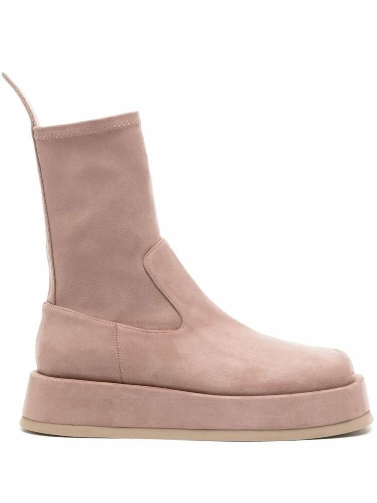 GIABORGHINI Rosie Eco Suede ankle boots - Pink Cover