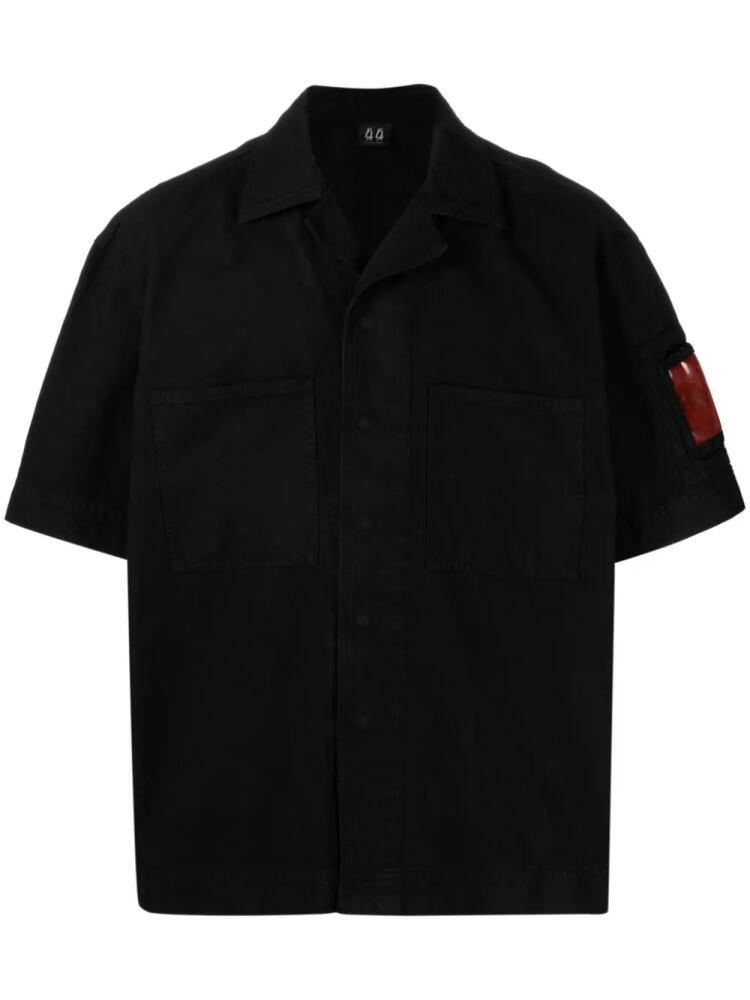 44 LABEL GROUP Bowling canvas shirt - Black Cover