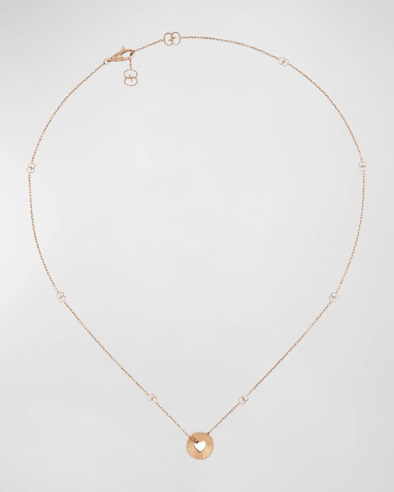 Gucci 18k Rose Gold Icon Heart Necklace Cover