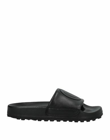 Trussardi Woman Sandals Black Soft Leather Cover