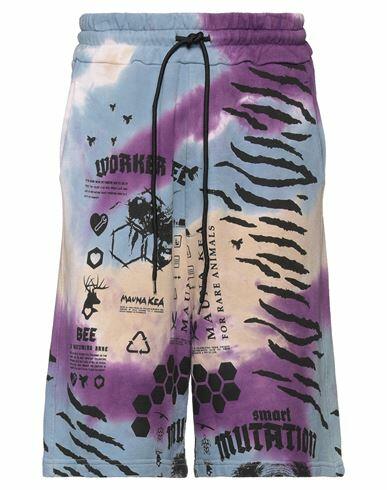 Mauna Kea Man Shorts & Bermuda Shorts Purple Cotton Cover