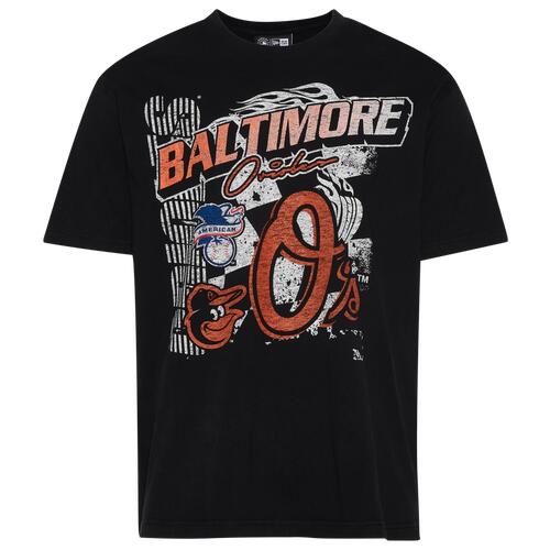 New Era Orioles Fitted Short Sleeve T-Shirt - Mens Black/Black Cover