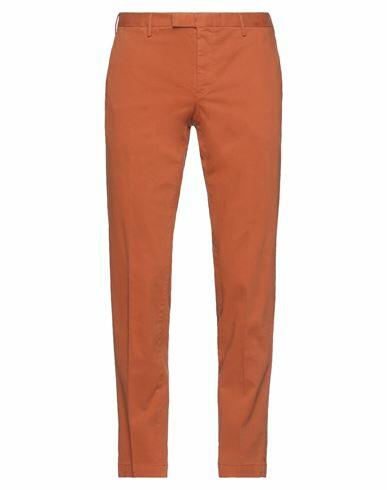 Pt Torino Man Pants Orange Cotton, Elastane Cover