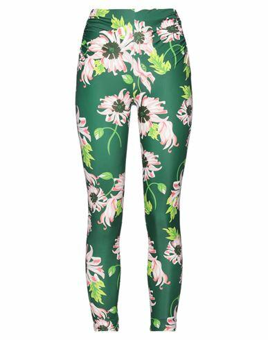 Aniye By Woman Leggings Green Polyester, Elastane Cover