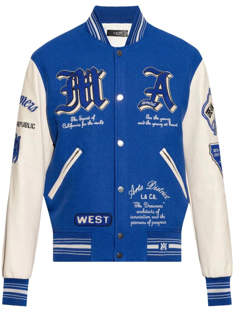 AMIRI Dream Team Varsity jacket - Blue Cover