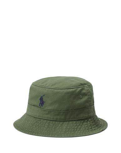 Polo Ralph Lauren Cotton Chino Bucket Hat Man Hat Green Cotton Cover