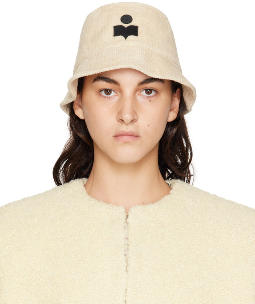 Isabel Marant Beige Haley Bucket Hat Cover