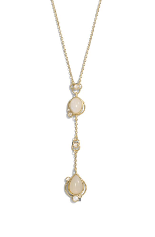 Awe Inspired Moonstone Dreamweaver Lariat Necklace in 14K Gold Vermeil Cover