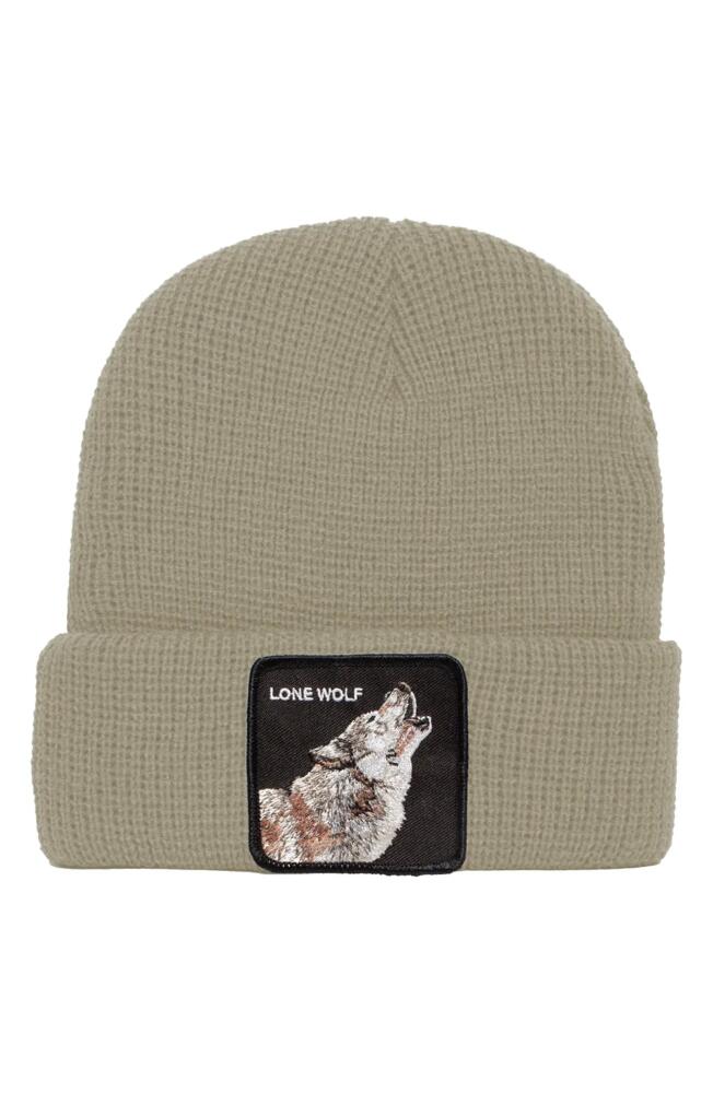 Goorin Bros. Singled Out Wolf Patch Beanie in Cream Cover