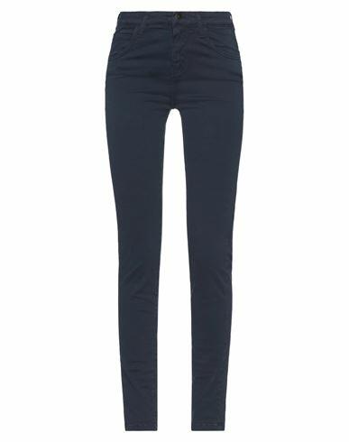 Massimo Rebecchi Woman Pants Midnight blue Cotton, Elastane Cover