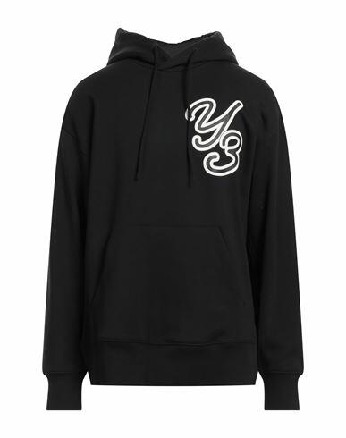 Y-3 Man Sweatshirt Black Organic cotton, Elastane Cover