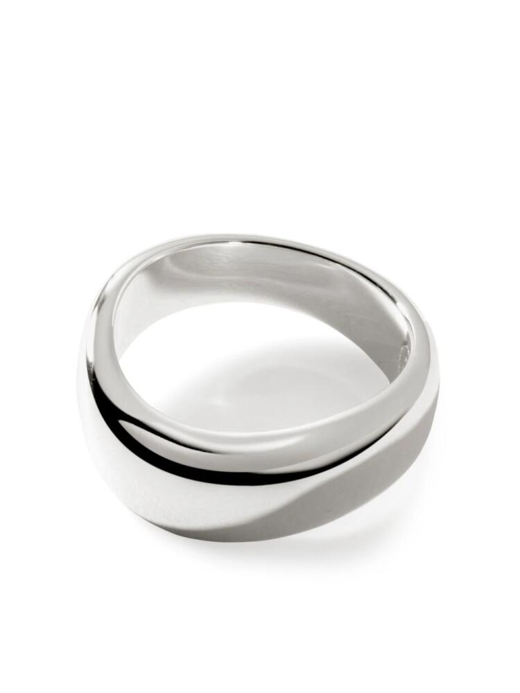 John Hardy Surf logo-engraved band ring - Silver Cover