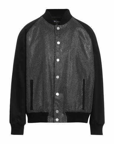 Balmain Man Jacket Black Cotton Cover