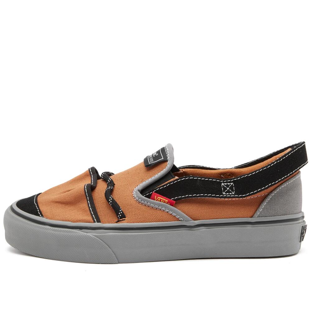 Vans Vault Vans x Nicole Mclaughlin UA Slip-On VP VR3 LX Sneakers in Brown/Grey Cover