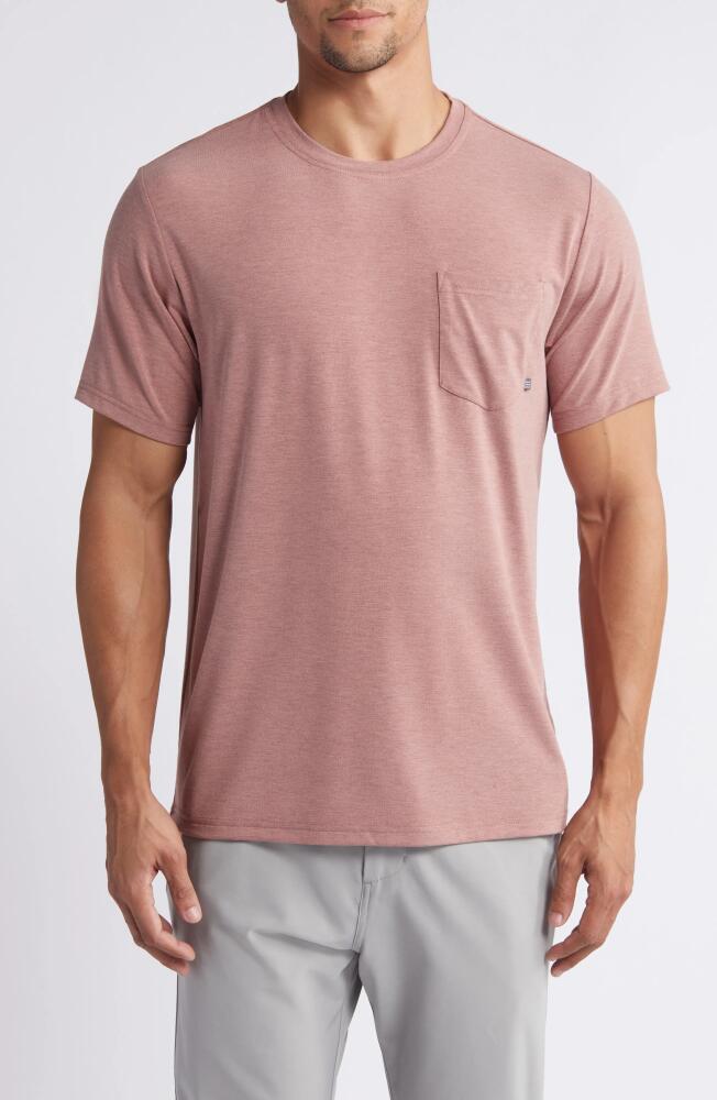 Free Fly Flex Performance Pocket T-Shirt in Heather Brick Cover