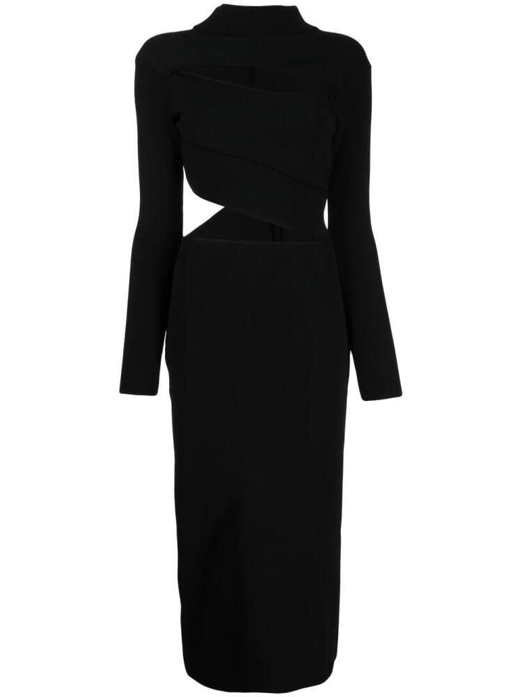 Boyarovskaya cut-out knit midi dress - Black Cover