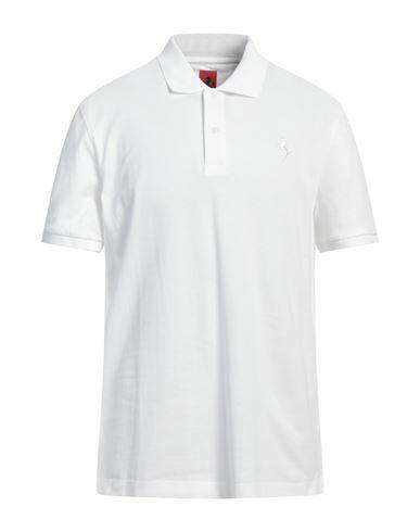 Ferrari Man Polo shirt White Organic cotton, Elastane Cover